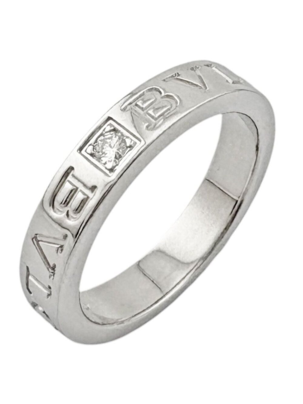 Bvlgari Ring 18k White Gold Diamond